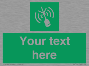 Custom sign safe condition Emergency position beacon